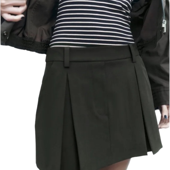 ZARA | Khaki | PLEATED SKORT - Picture 8 of 8